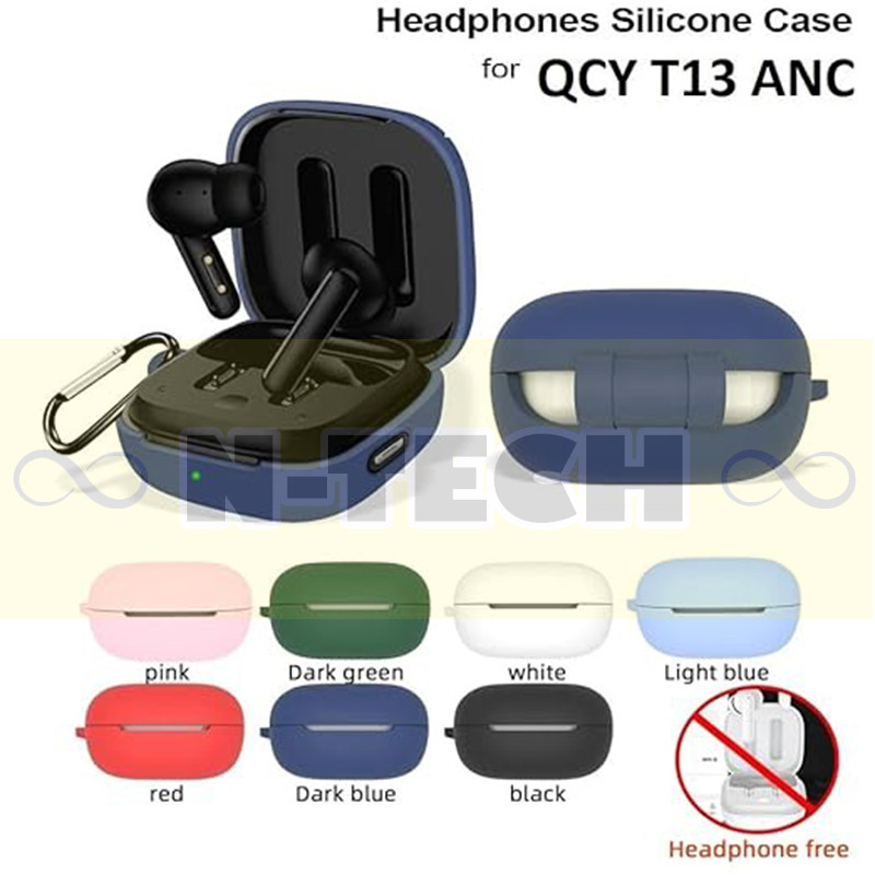 کاور انتک مدل Silicon Case مناسب برای کیس  هدفون بی سیم کیو سی وای T13 ANC