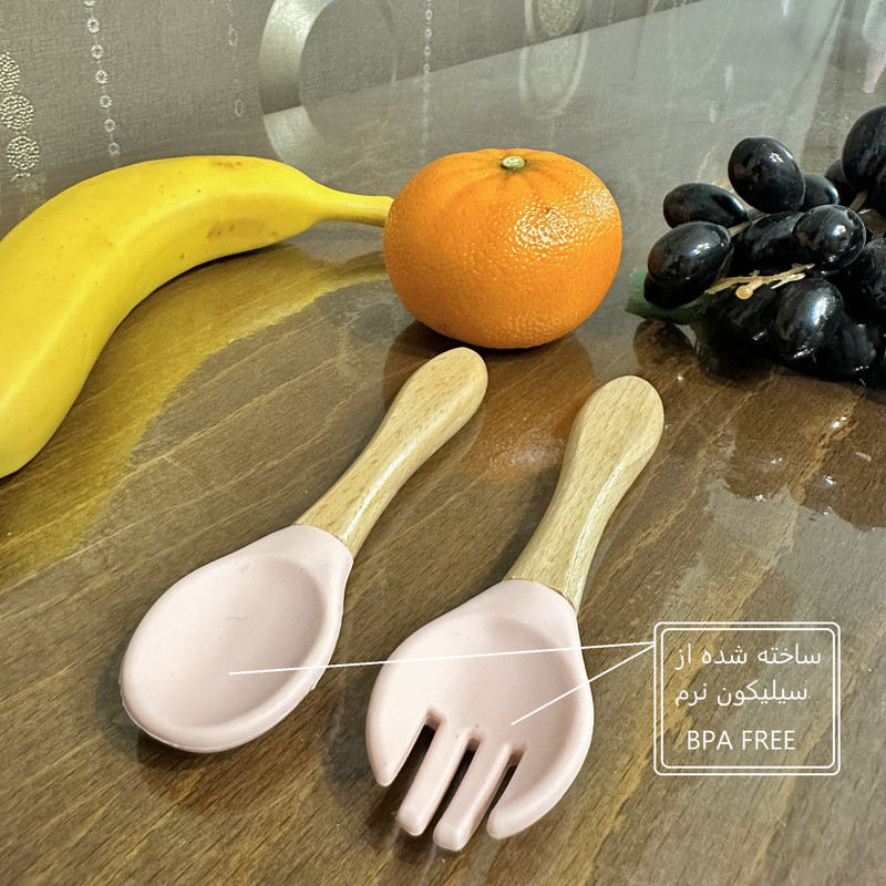 ست قاشق و چنگال کودک لورلی مدل WOODY