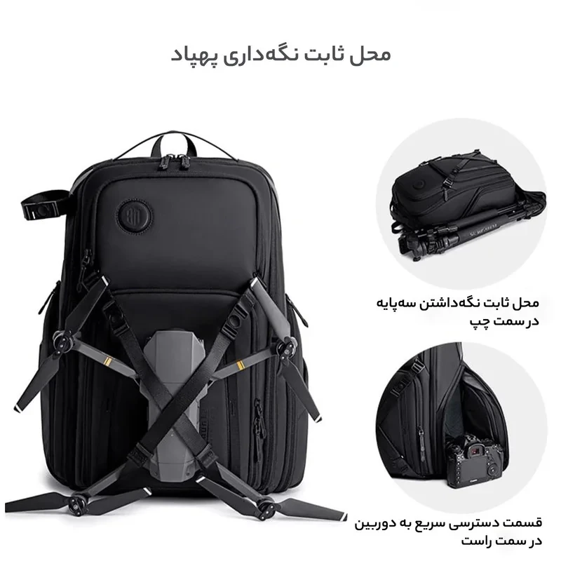 کوله پشتی لپ تاپ آرتیک هانتر مدل B00575 مناسب برای لپ تاپ 14.1 تا 15.6 اینچی