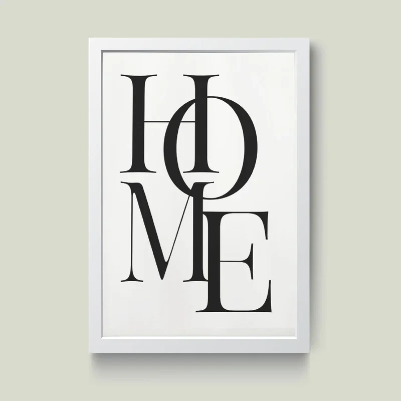 تابلو مدل مینیمال HOME کدm2690-w