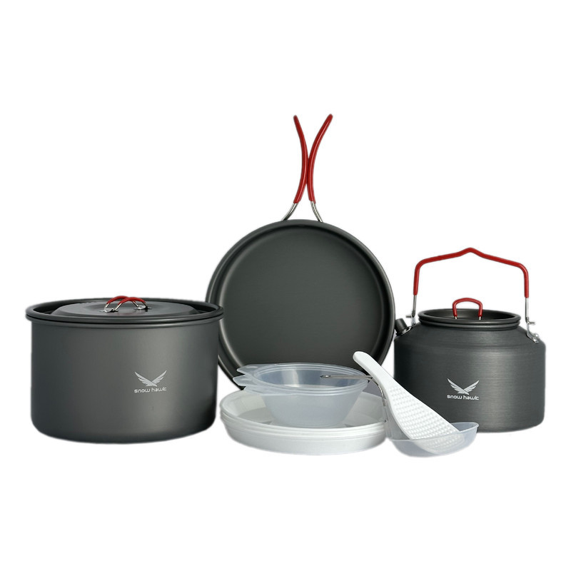 مجموعه ظروف 3 نفره کمپینگ اسنوهاوک مدل SN-T111