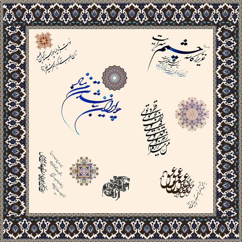 رومیزی چاپی دابکو مدل 9771