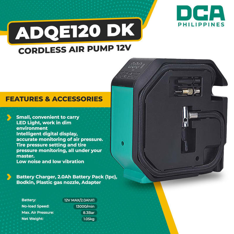 کمپرسور هوا دی سی ای مدل ADQE120-DK