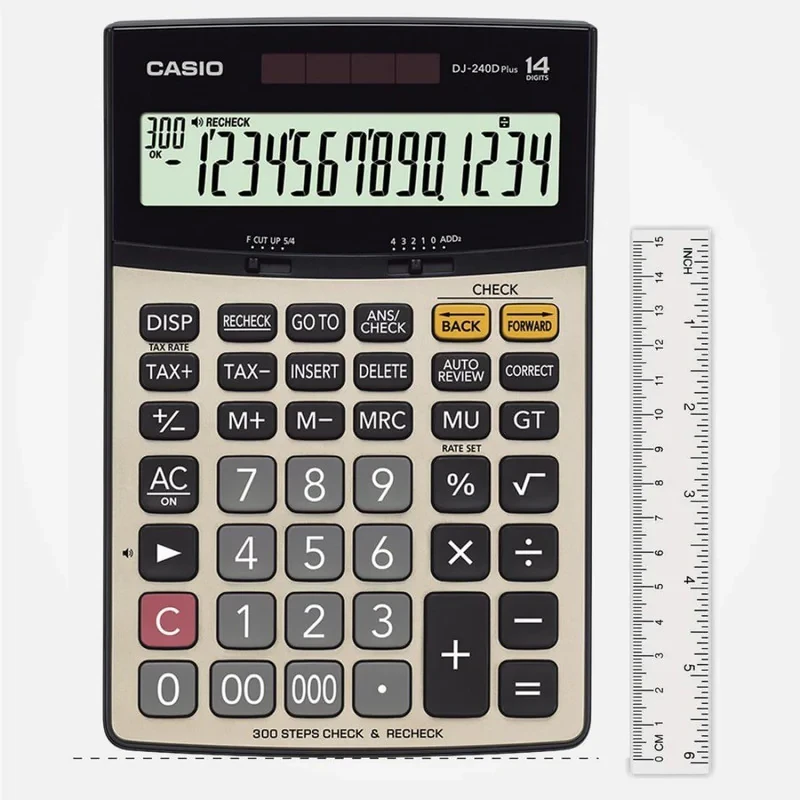 ماشین حساب کاسیو مدل DJ-240 D plus کد AT-125-2