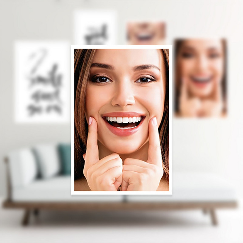 تابلو بکلیت مدل طرح لبخند و دندانپزشکی W-1089 مجموعه 5 عددی