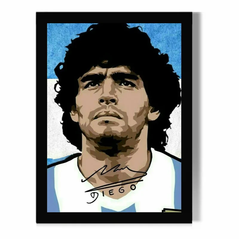 تابلو مدل دیواری طرح دیگو مارادونا Diego Maradona کد FD479