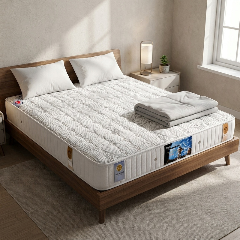 تشک طبی فنری داتیس بافت مدل ویچکرافت دو نفره سایز 140×200 سانتی متر