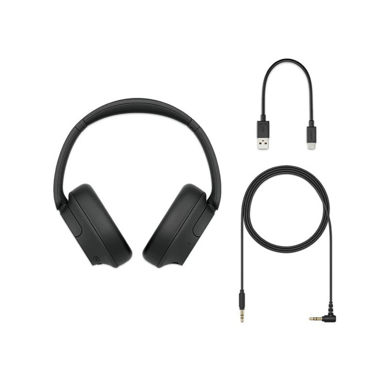 هدفون بلوتوثی سونی مدل WH-CH720N با نویز کنسلینگ فعال (ANC)، درگاه شارژ USB Type-C، دارای اتصالات همزمان به دو دستگاه، طراحی سبک و ارگونومیک