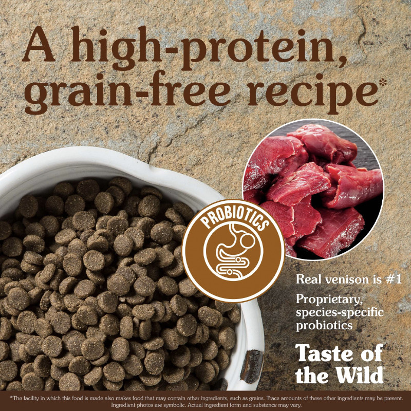 غذای خشک سگ بالغ تیست آف ویلد مدل Appalachian Valley Canine Recipe نژاد کوچک با طعم گوشت گوزن و لوبیا گاربانزو وزن ۲ کیلوگرم