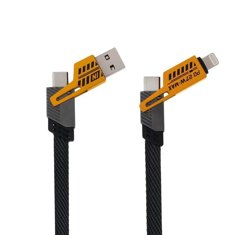 کابل تبدیل USB-C  USB به USB-C  لایتنینگ مدل L-207 طول 1.05 متر