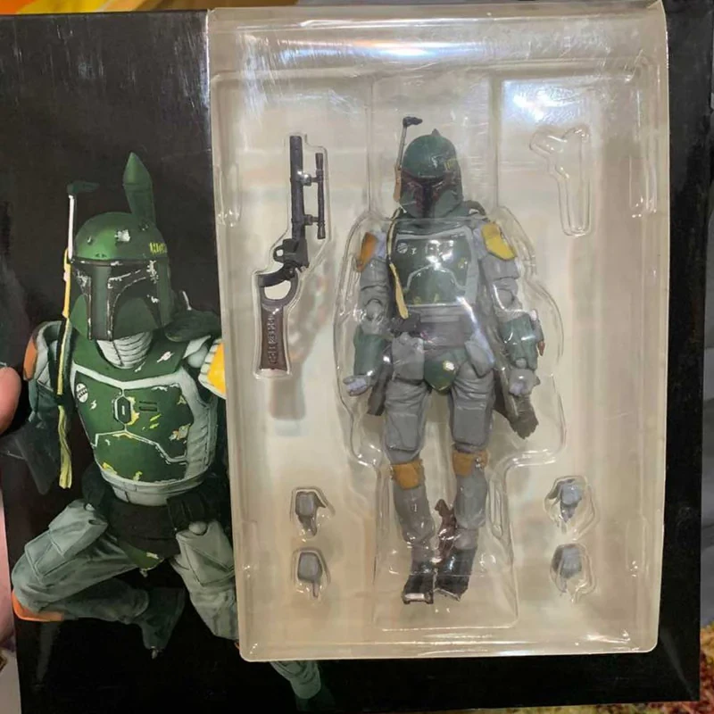 اکشن فیگور مدل بابو فت استاروارز مندلوریت طرح Star Wars Boba Fett Kaiyodo