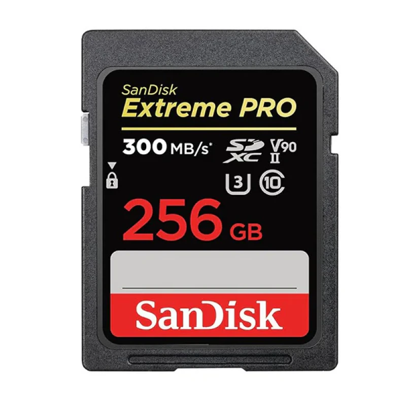 کارت حافظه SDXC سن دیسک مدل Extreme Pro  استاندارد UHS-II سرعت 300MBps ظرفیت 256 گیگابایت