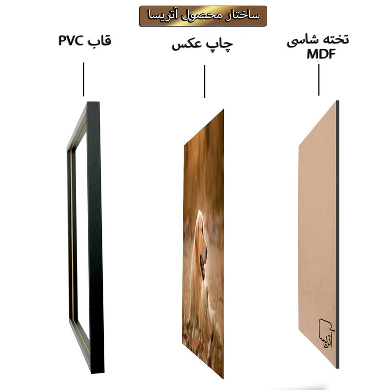 تابلو آتریسا طرح مینیمال مدرن مدل AT00735 مجموعه 3 عددی