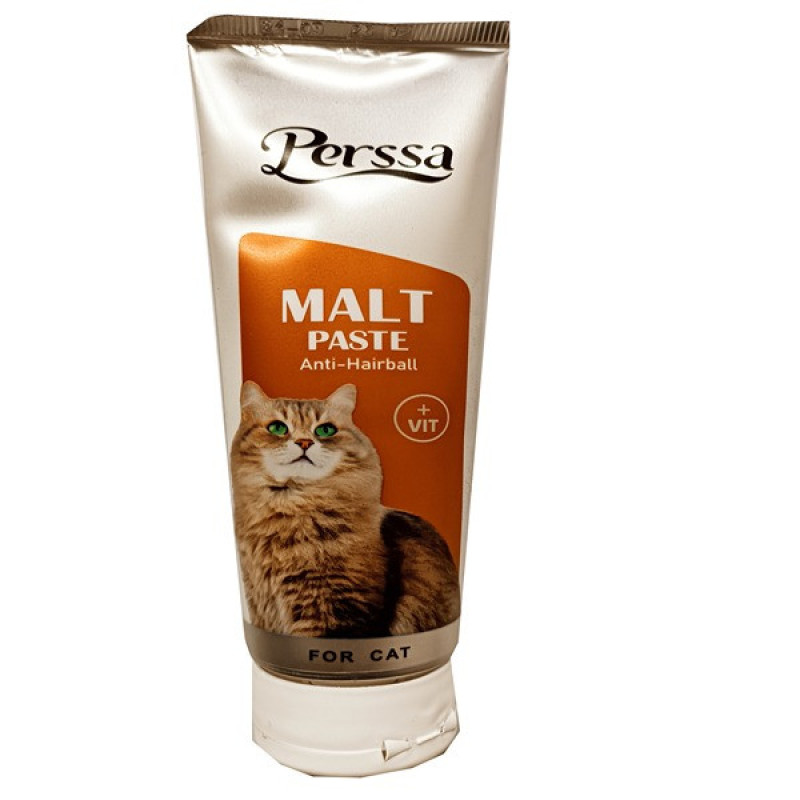 خمیر مالت گربه پرسا مدل VITAMINS & ANTI HAIRBALL وزن 100 گرم
