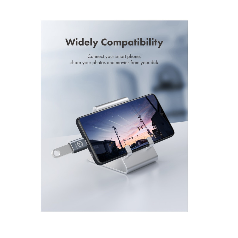 مبدل OTG تبدیل USB به USB-C ویکومن مدل VC7