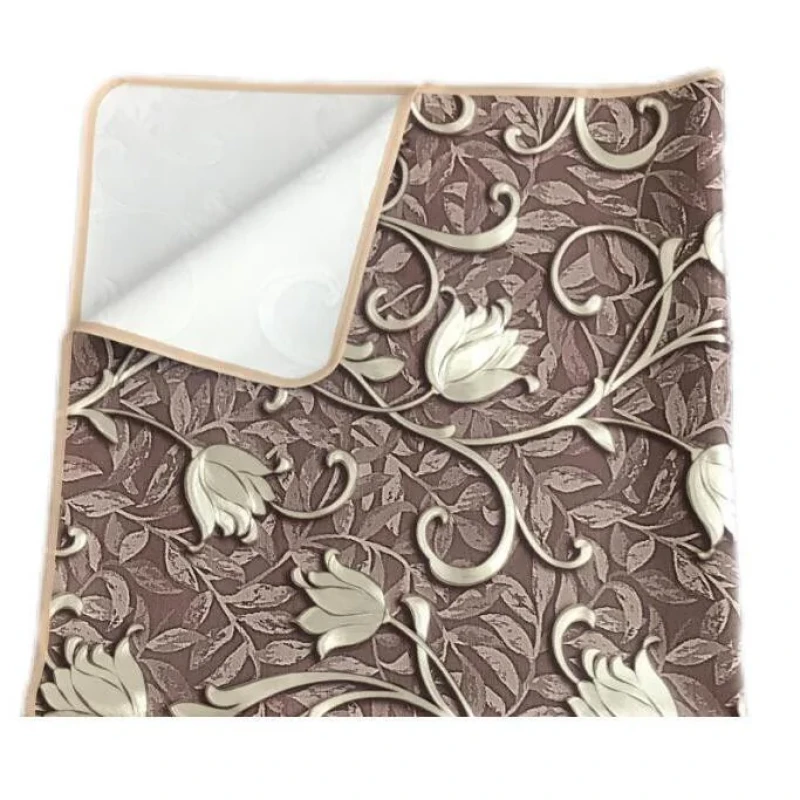 سفره 4 نفره مدل لوتوس طرح پشت نخی سایز 100×100 سانتی متر کد 07
