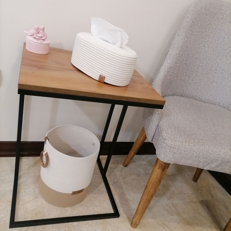 ست سطل و جای دستمال پیله مدل قیطانی کد 416