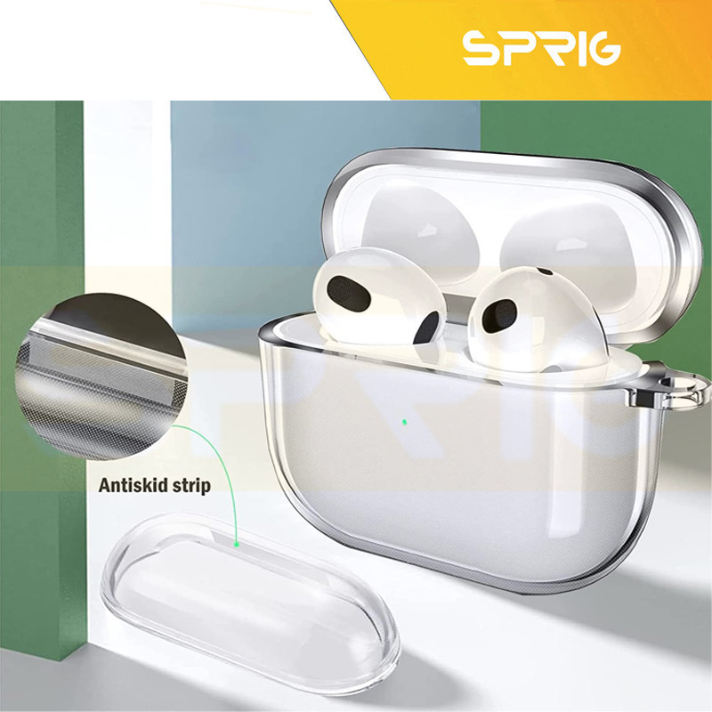 کاور اسپریگ مدل Hard Clear مناسب برای کیس اپل ایرپاد Airpod Pro  Airpod pro 2