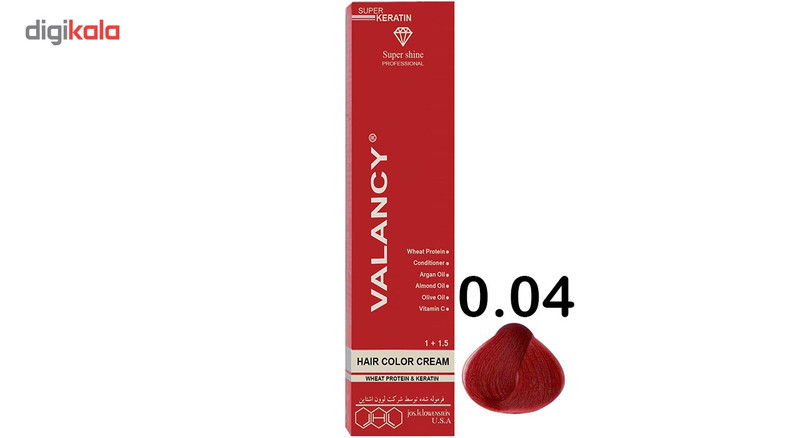 رنگ مو والانسی سری واریاسیون مدل واریاسیون قرمز آتشین شماره E15