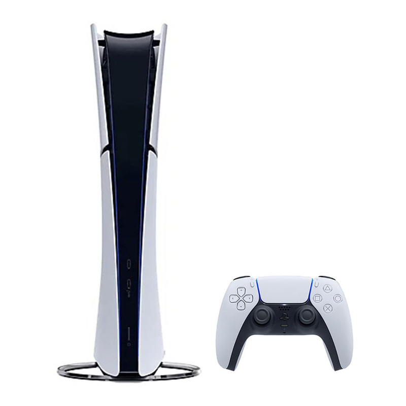 کنسول بازی سونی مدل PlayStation 5 Slim Digital Edition ظرفیت 825 گیگابایت ریجن CFI-2116 اروپا به همراه دسته اضافی
