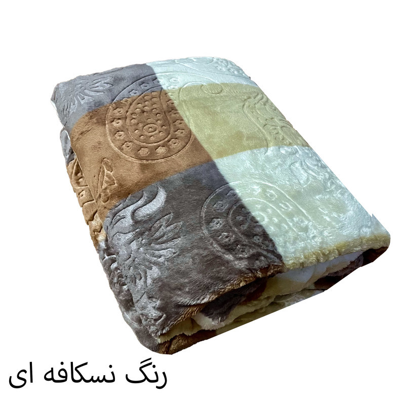پتو 1 نفر هنرمند مدل ماندگار سایز 220x160 سانتی‌متر