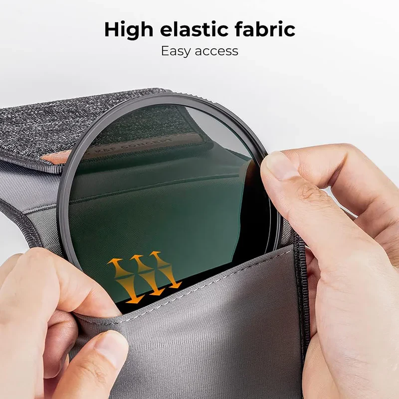 فیلتر لنز کی اند اف مدل 77MM- (ND64 MC NANO-D +CLINING CLOTH+FILTER CASE) KIT