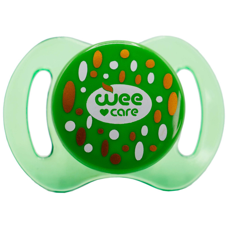 پستانک ارتودنسی وی کر مدل دربدار شفاف چاپدار سایز 0-3 ماه کد P142