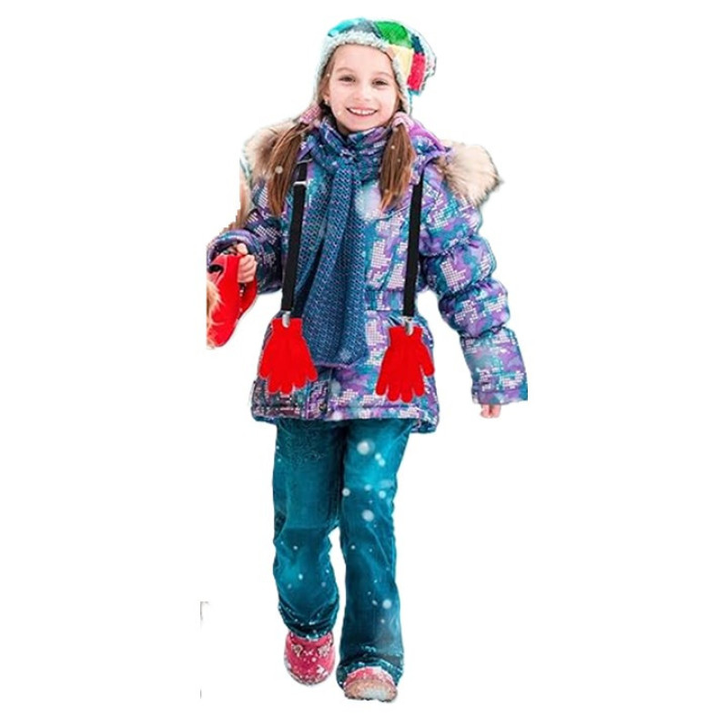 گیره لباس لوفایبر مدل گیره نگهدارنده دستکش بچگانه-60cm