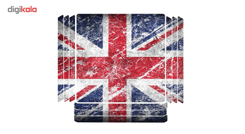 برچسب افقی پلی استیشن 4 پرو گراسیپا طرح U.K