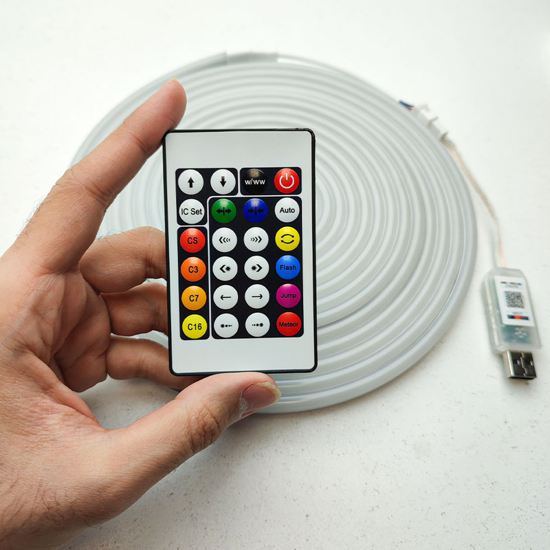 ریسه ال ای دی مدل فلکسی LED-NEON--IC-RGB طول 5 متر