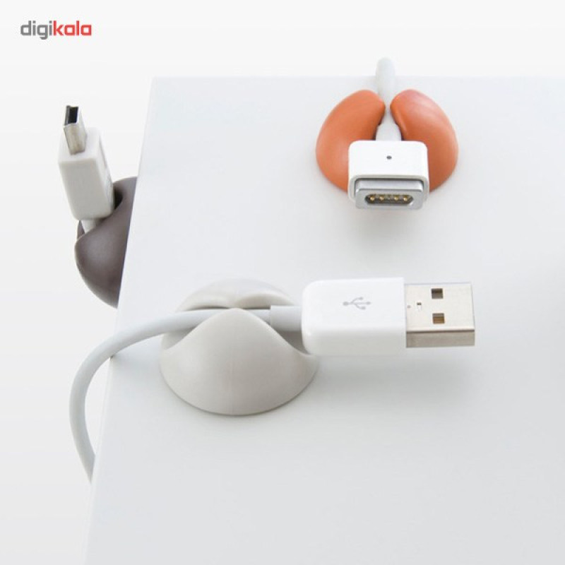 نگهدارنده کابل بلولانژ مدل CableDrop بسته 6 عددی