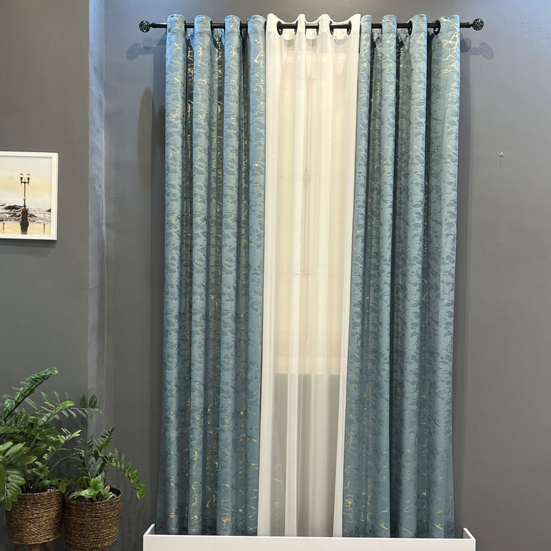 پرده مدل پانچی مخمل طلاکوب و حریر ساده کد q20 سایز 140x275 سانتی متر