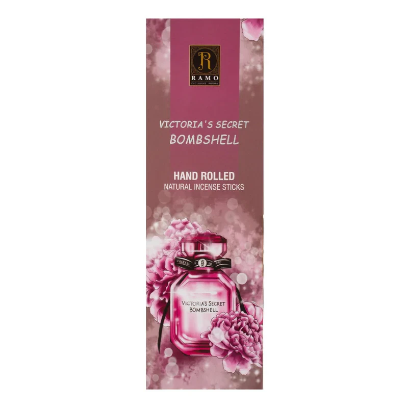 عود رامو مدل 001 رایحه VICTORIA'S SECRET BOMBSHELL بسته 20 عددی