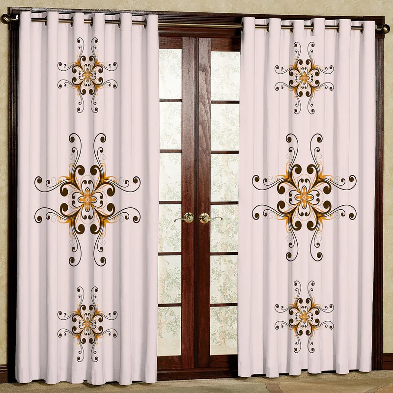پرده مدل مخمل پانچی کد 4729 سایز 140x280 سانتی متر