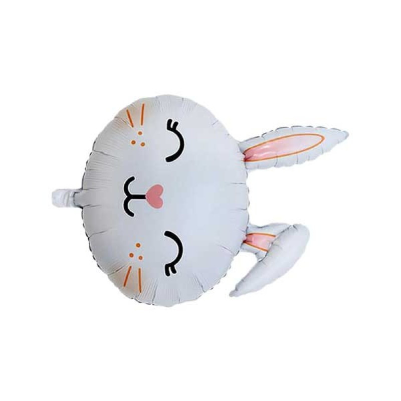 بادکنک فویلی مدل سر خرگوش کد Whiterabbitballoon