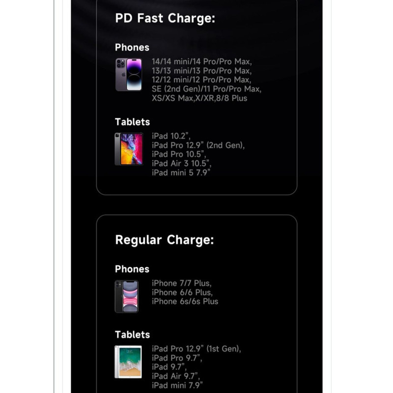 کابل تبدیل USB-C به لایتنینگ بیسوس مدل MVP3 GAMING 20W طول 1 متر