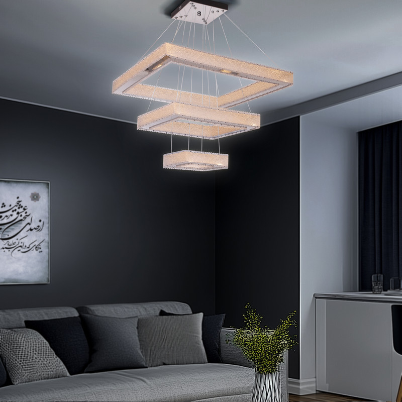 لوستر مدل مدرن سه حلقه کد 001