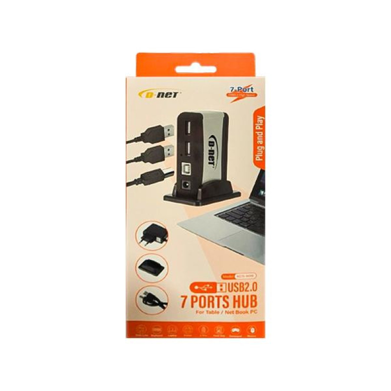 هاب هفت پورت USB 2.0 دی نت مدل ks-9019