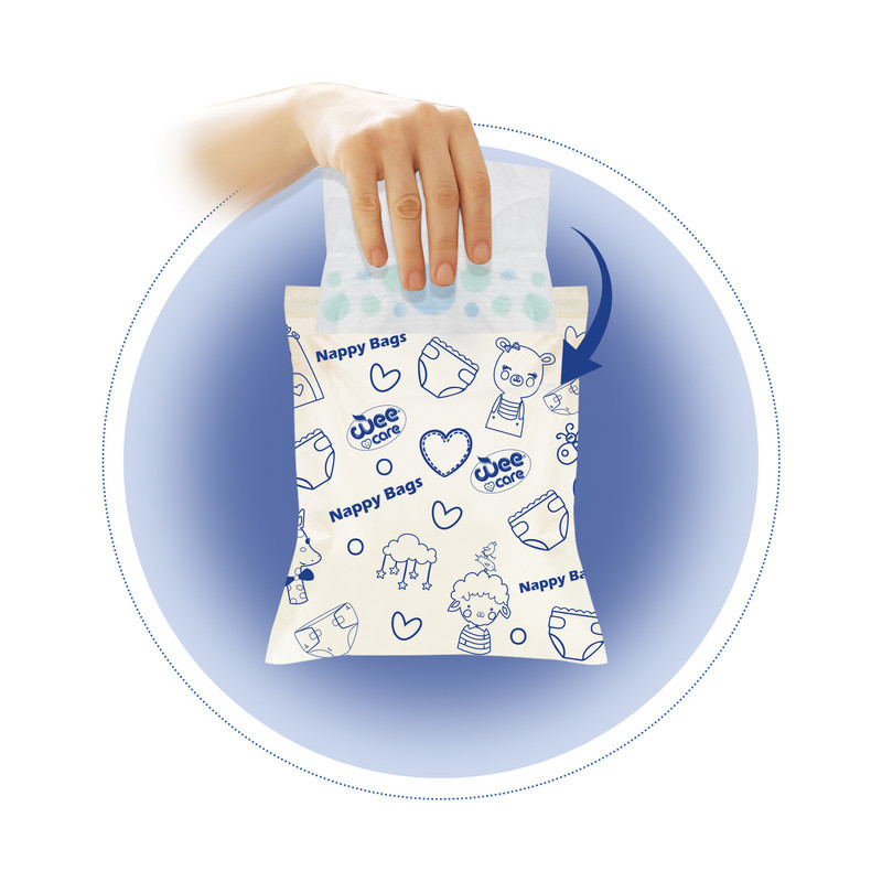 کیسه بهداشتی پوشک وی کر مدل Nappy Bags دو بسته 24 عددی