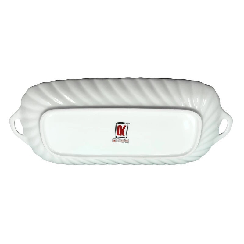 رولت‌خوری چینی گلد کیش مدل لوتوس GK701121-1 مناسب سرو و پذیرایی، قابل شستشو با دست و ماشین ظرفشویی