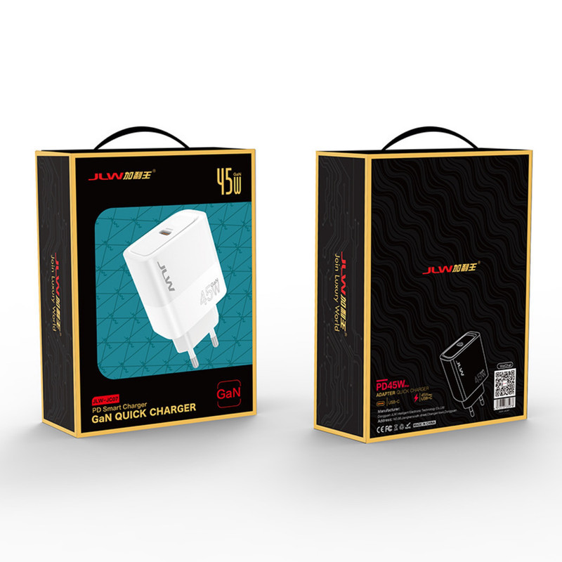 شارژر دیواری 45 وات جی ال وی مدل S25 Ultra به همراه کابل تبدیل USB-C