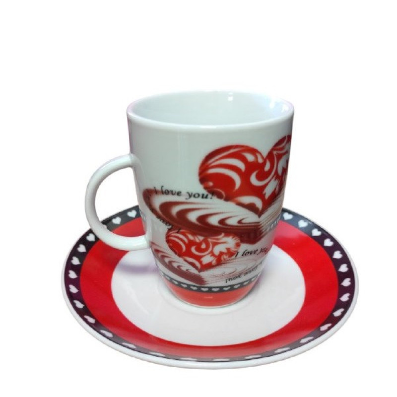 ست فنجان و نعلبکی 12 پارچه مدل TL9515