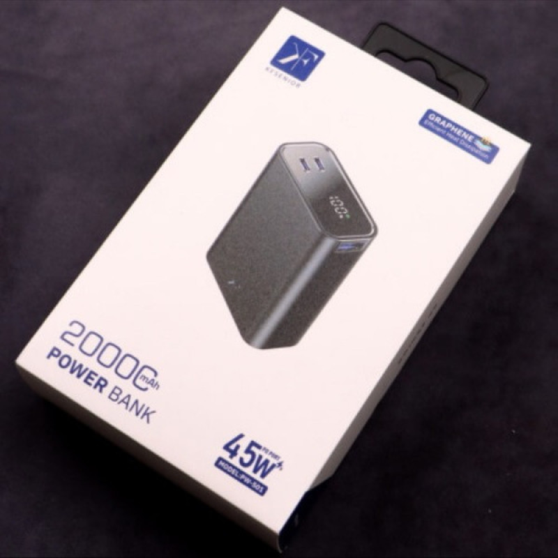پاوربانک 45 وات کی اف-سنیور مدل pw-501 ظرفیت 20000 میلی‌آمپرساعت