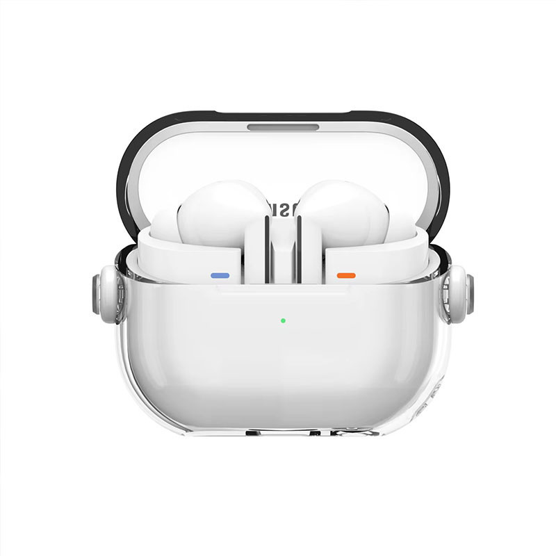 کاور مسیر مدل Translucent SHproof Protective مناسب برای کیس هدفون بی سیم سامسونگ Galaxy Buds 3  3 Pro به همراه گیره
