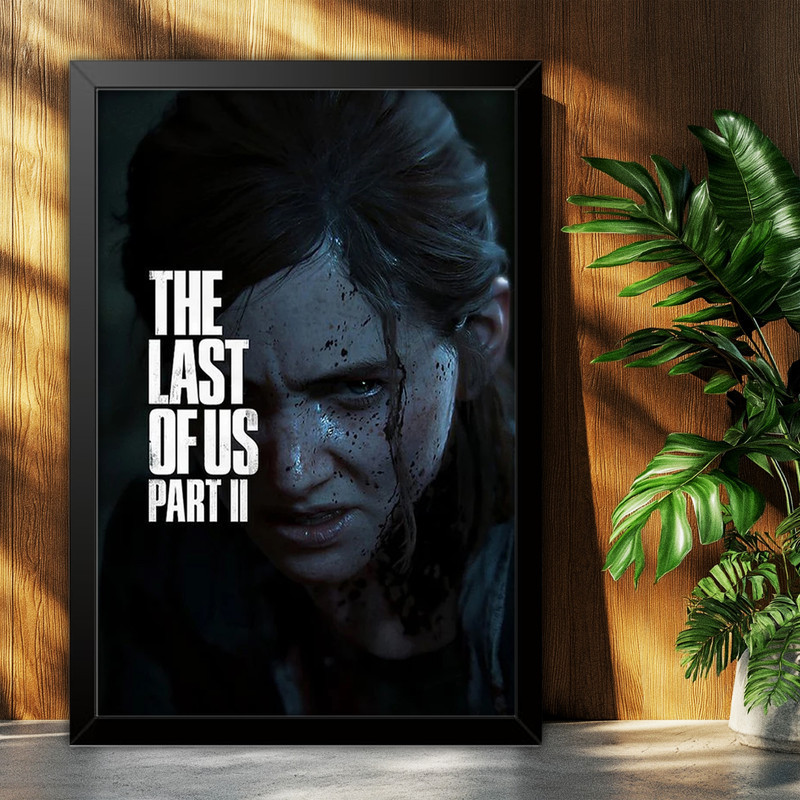 تابلو بکلیت طرح گیمینگ لست اف اس The last of us 2 مدل B-po2064 فریم مشکی