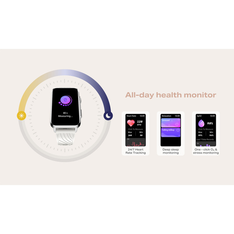 ساعت هوشمند 45 میلی‌متری اینفینیکس مدل XWatch Xband با بند پلاستیکی