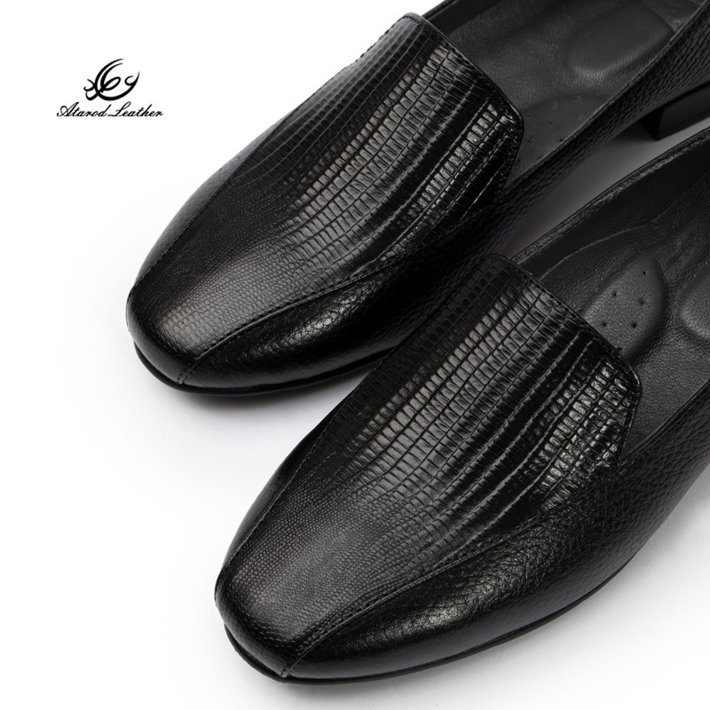 کفش زنانه چرم عطارد مدل چرم طبیعی کد SH341