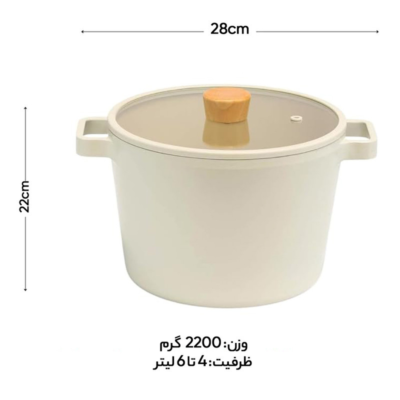 قابلمه نیوفلیم مدل FIKA-DEPP STOCKTOP سایز 22