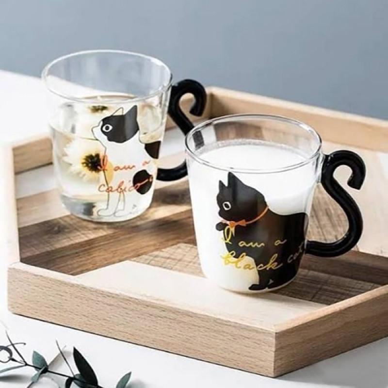 لیوان طرح گربه کد HA306