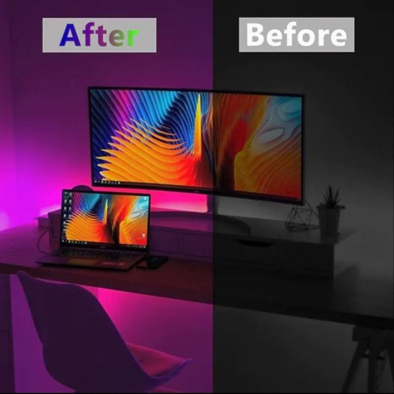 ریسه ال ای دی استریپ مدل RGB 3528 طول 5 متر